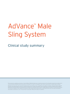 Advance Male Sling System Healthcare Professionals Resources Physician Videos Boston